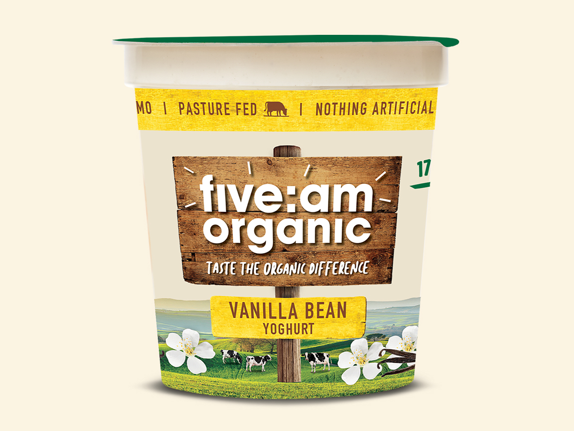 fiveam Organic Yoghurt Vanilla Bean